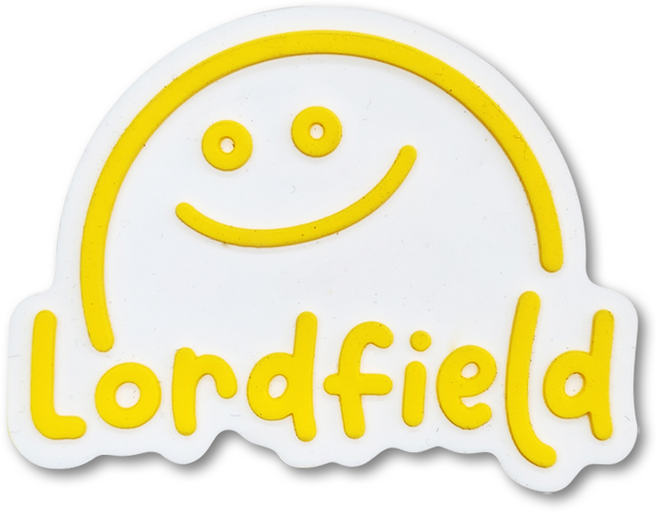 로드필드 - 2024 실리콘 로고 패치 [스마일 로드필드] / 악세사리백 및 볼링가방 커스텀 아이템, 1개