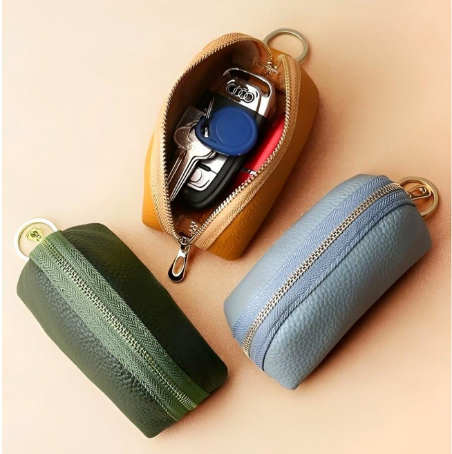 다담앤샵 미니 파우치 도장집 동전 립글로스 케이스, 1개, 상큼 오렌지