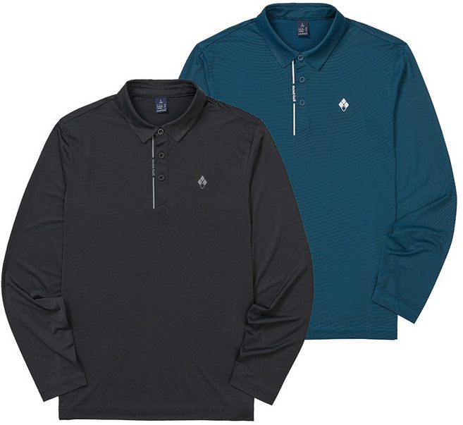 몽벨 남성 긴팔 카라 티셔츠