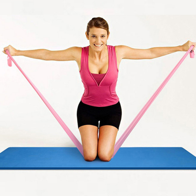 에스준 요가밴드 근력 스트레칭 초급용 라텍스밴드 2P, 2개, 랜덤발송