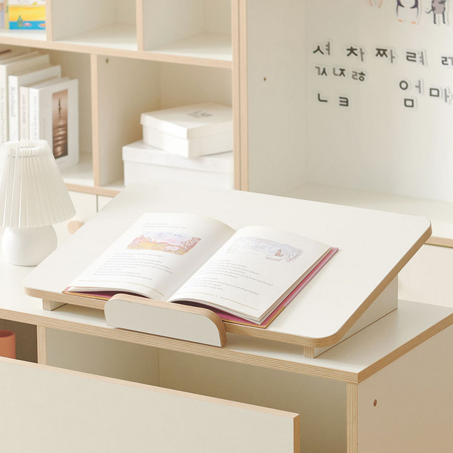 키미 유아 아기 필기 독서대 책상 책받침대, 키미 600 책상용 독서대, 크림화이트, 크림화이트, 1개