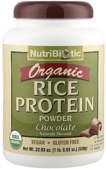 뉴트리바이오틱 단백질 프로틴 쌀 스포츠 헬스 초콜릿맛 쉐이크 파우더 분말 650g - 쿠팡