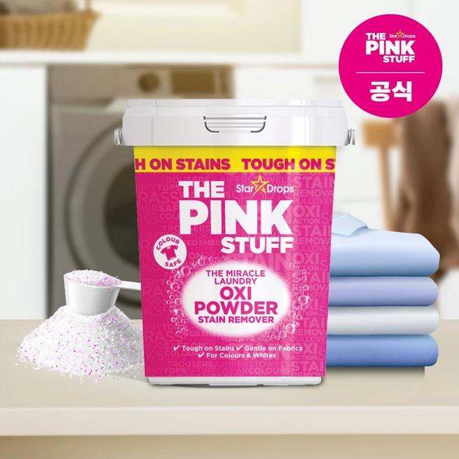 [핑크스터프] 미라클 옥시 파우더 스테인 리무버 1kg, 1개 - 쿠팡
