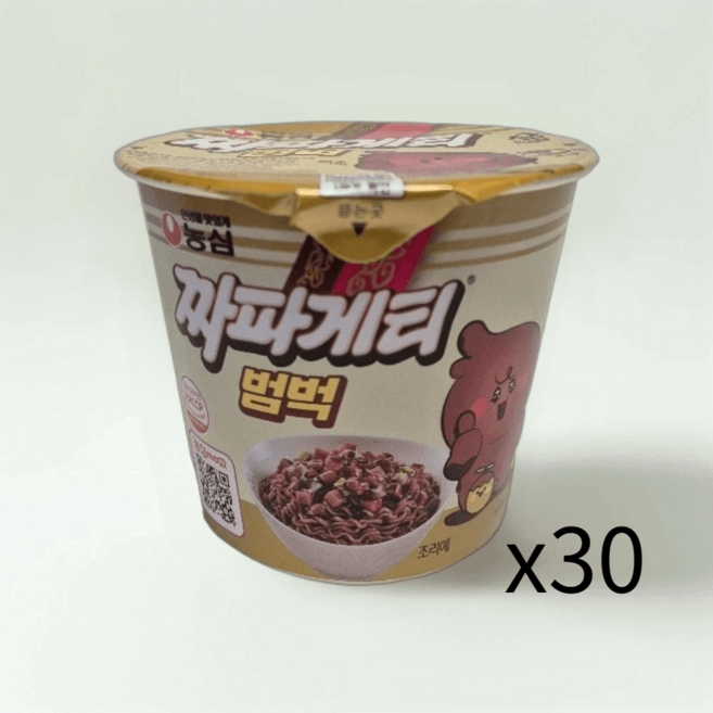 농심 짜파게티범벅 70g 30개 짜장범벅