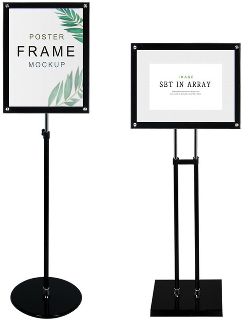 디스플레이스 포스터스탠드 자석식 A3 액자, 포스터스탠드 자석식 A3 2폴 사각, 1개