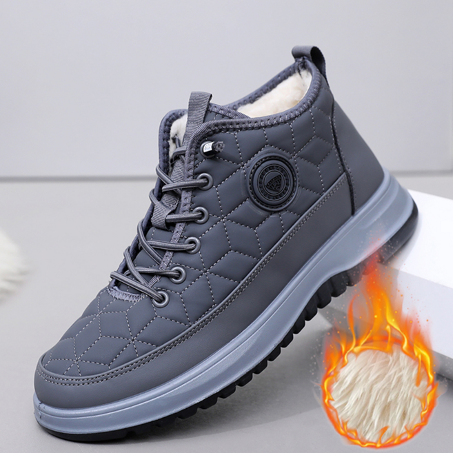 NUNUHANA 겨울 남성 방한화 미끄럼방지 퀼팅