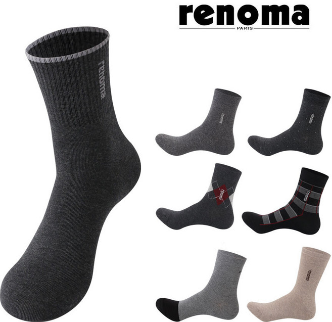 [레노마] 남여 정장 캐주얼 중목 양말 모음 10족