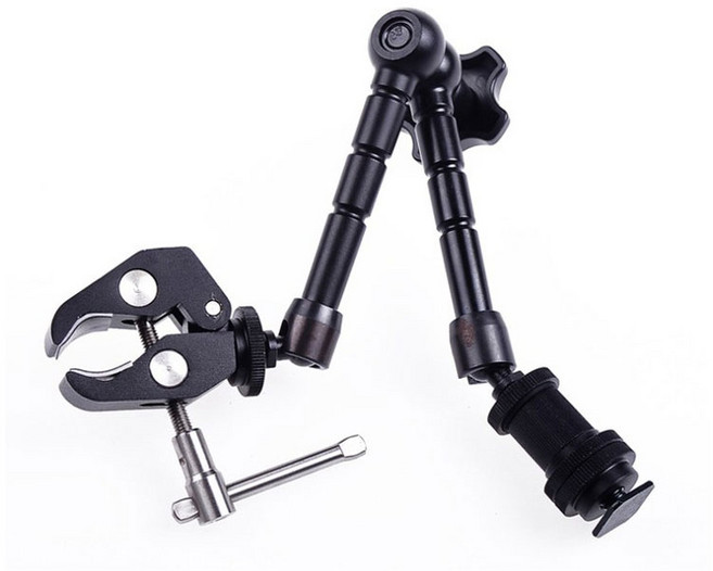 주닉스 슈퍼 클램프 매직암 세트 마이크 거치대 마운트 집게 미러리스 DSLR, 11인치매직암세트, 1개