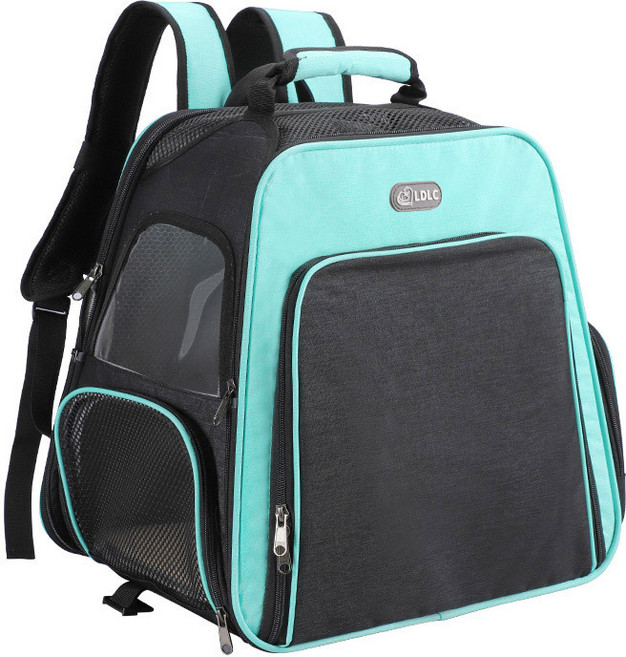 cisanny 반려동물 확장형 백팩형 이동장 폴딩 이동백팩, 푸른-2, 1개