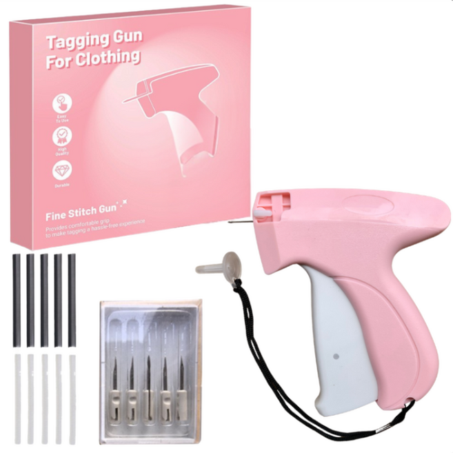 태그건 스티치건 의류 셀프수선 세트 틱바늘 2000개 포함, 1세트