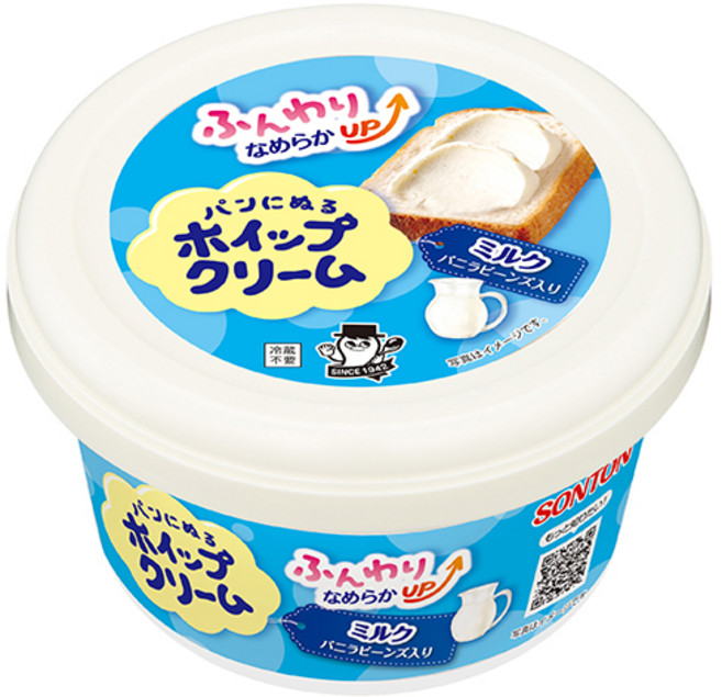 [일본정품]손톤 빵에 바르는 휘핑 크림 우유맛 150g 4901671210599, 2개