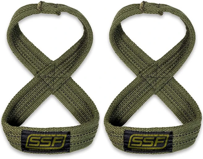 SERIOUS STEEL FITNESS 피규어 8 스트랩 | 데드리프트 스트랩 | 리프팅 스트랩 60cm 108700, Od Green - 쿠팡