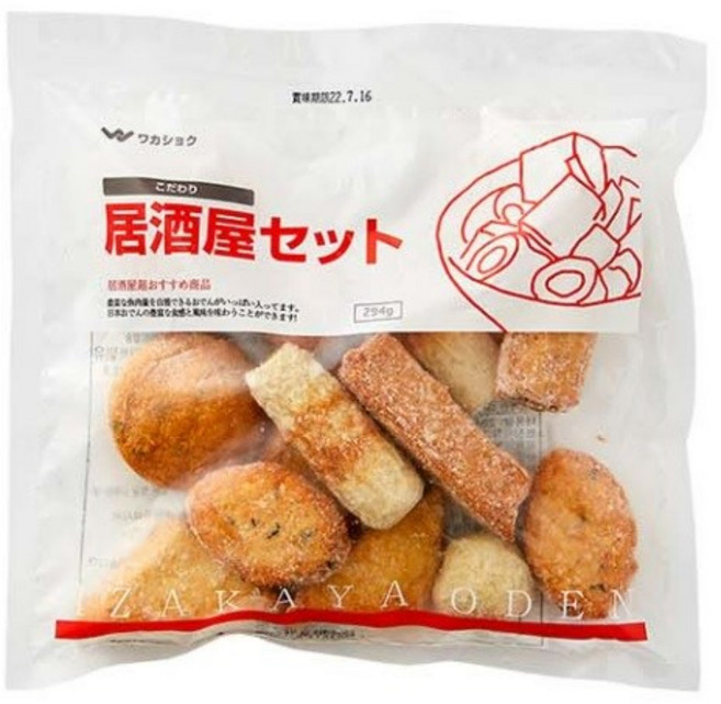 코다와리 이자카야세트(쯔유 무) 294g X 10봉 1박스 [모듬어묵 와카메], 290g, 10개
