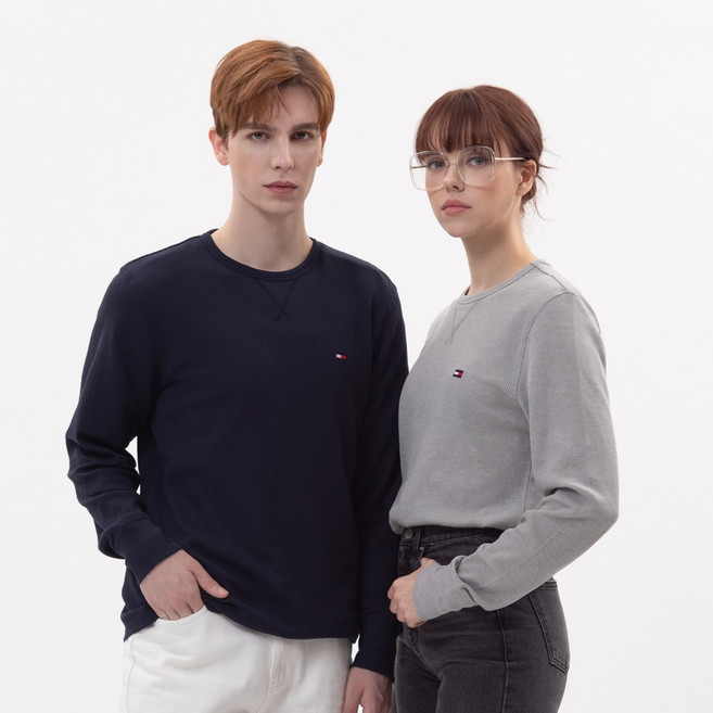 타미힐피거 크루넥 긴팔 티셔츠 09T4257