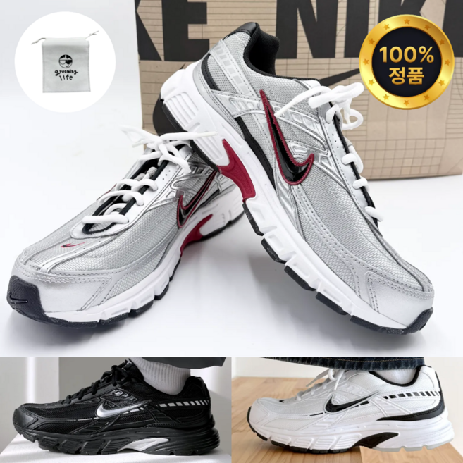 나이키 이니시에이터 런닝화 블랙 화이트 남녀공용 남성 러닝화 grooming life