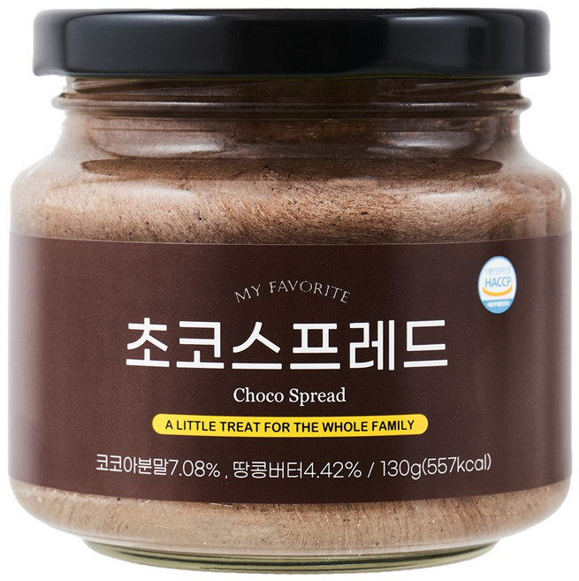 프프프 초코 스프레드 잼 천연 버터 스프레드, 1개, 130g