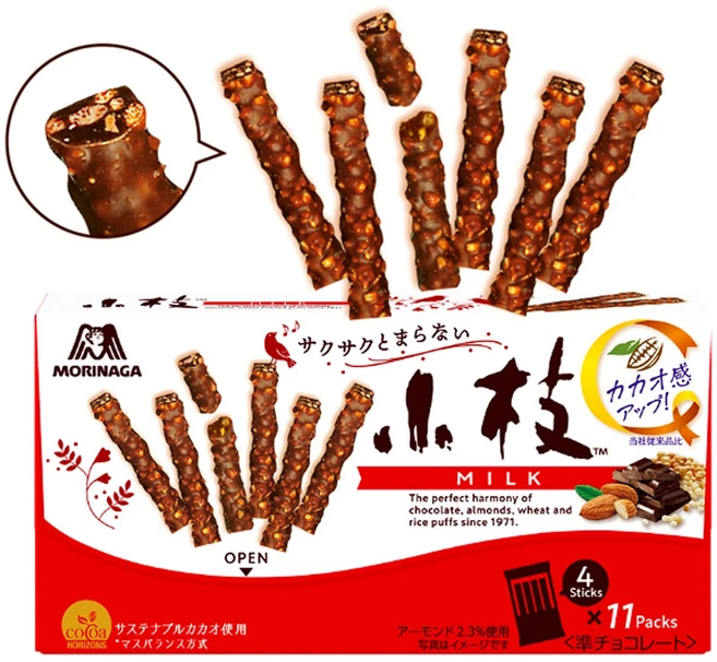 모리나가 고에다밀크 62.7g 밀크초코 과자 빼빼로데이, 1개 - 쿠팡