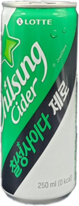 롯데 칠성사이다 제로, 250ml, 25개