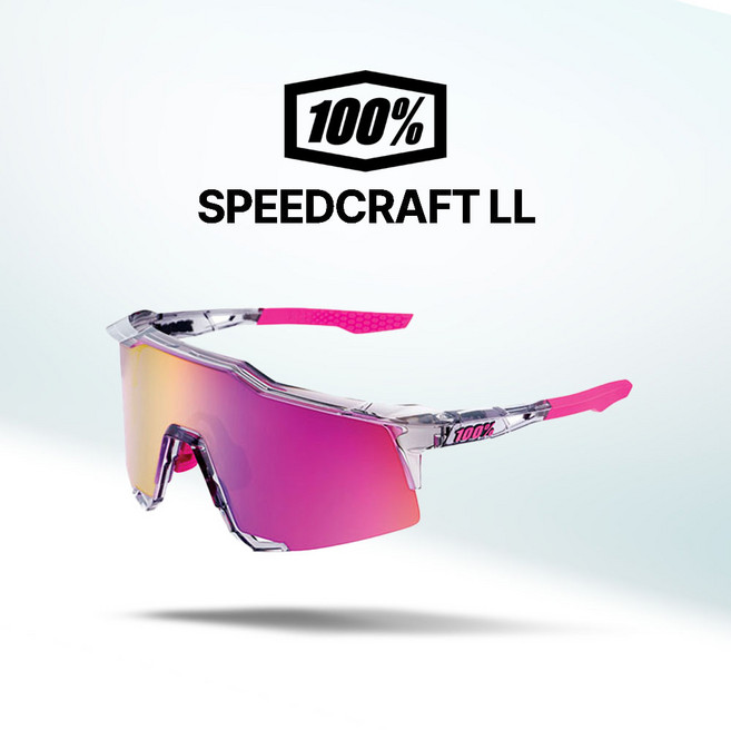 100% 고글 스피드크래프트 LL 자전거 야구 골프 스포츠 선글라스 100퍼센트 100프로(07), 13.폴리시드그레이/퍼플미러(17), 1개
