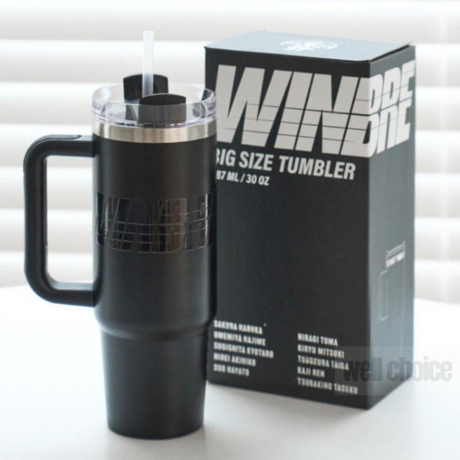 웰픽스 윈브레 텀블러 블랙 887ml