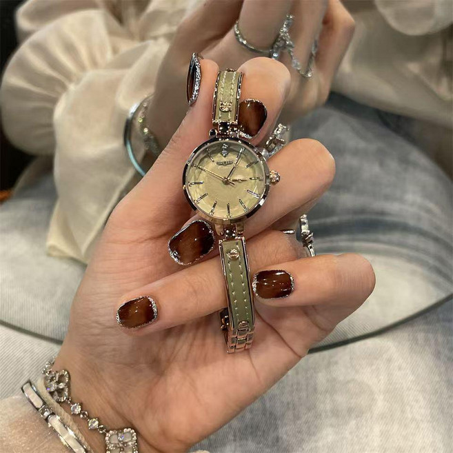 DISHIDU 輕奢手鍊式女錶 精緻小巧高級感手鐲式女錶