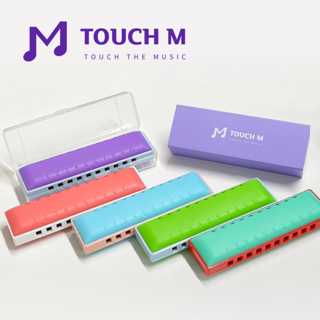 터치엠 미니 어린이 하모니카 TMH-10 유아용 하모니카, 블루, 1개