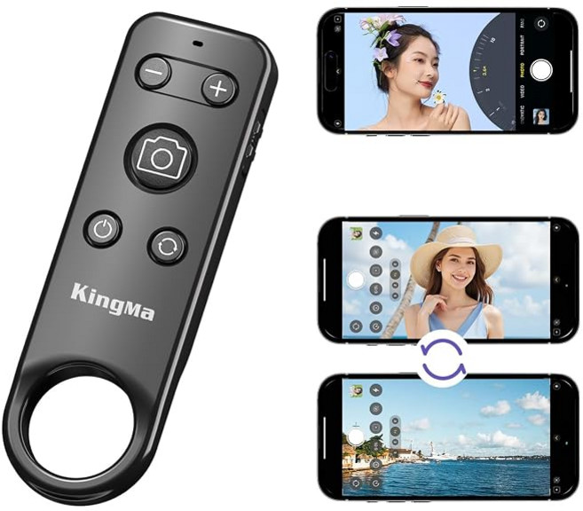Bluetooth 리모콘 iPhone 카메라 원격 셔터 사진・비디오 촬영/줌 조작/렌즈 전환에(주의:iPhone 「줌」기능 온 필요) USB-C 충전식 스마트 폰 리모콘 컨트롤러, 상세페이지 참조, 상세페이지 참조, MP01-KMJP