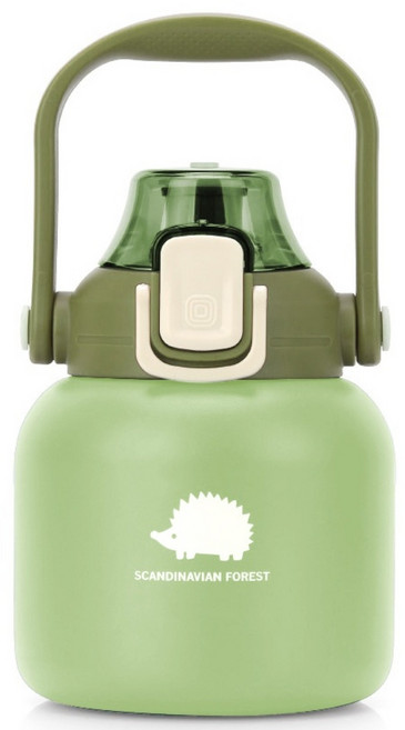 스칸디나비안 포레스트 빅핸드 텀블러 0.6리터, 옐로우그린, 1개, 600ml