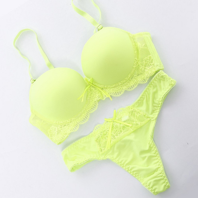 라오농 유럽과 미국 섹시하고 편안한 모임 탑 브래지어 세트 작은 가슴은 큰 얇은 두꺼운 레이스 속옷을 보여 +12Wwd8