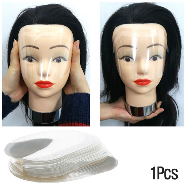 낱장판매) 페이스 필름지 / 미용실 시술커버 시술안면커버 얼굴보호필름 페이스라인캡 얼굴캡 염색시술 보호대 파마시술보호대 시술보호지 미용실잡품 안면가리개 미용소품, 1개