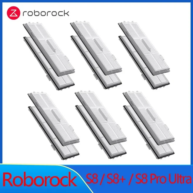 로보락 S8 Pro Ultra 예비 부품 100개 듀얼롤러 메인 사이드 브러쉬 HEPA 필터 먼지 봉투 액세서리, 05 12PCS, 05 12PCS