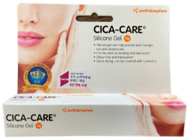 시카케어 겔 15g 제왕절개 켈로이드 상처 흉터 제거 연고, 1개
