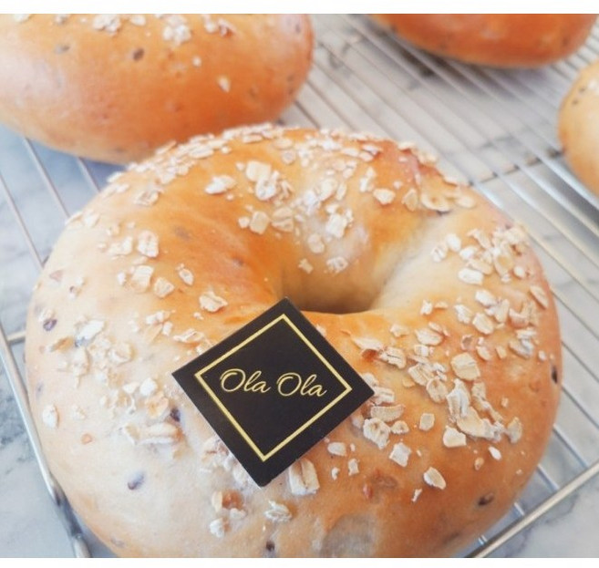 [쌀빵 오라오라] No밀가루/갓 구워 오후발송-익일배송/ 잡곡 쌀베이글 1팩(6개입)