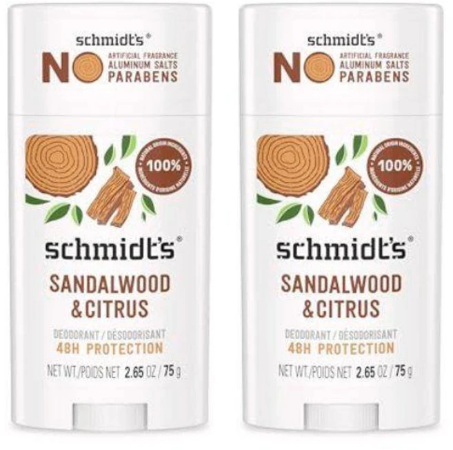 슈미츠 샌달우드 시트러스 비건 데오드란트 2개 75g 2개 - 쿠팡