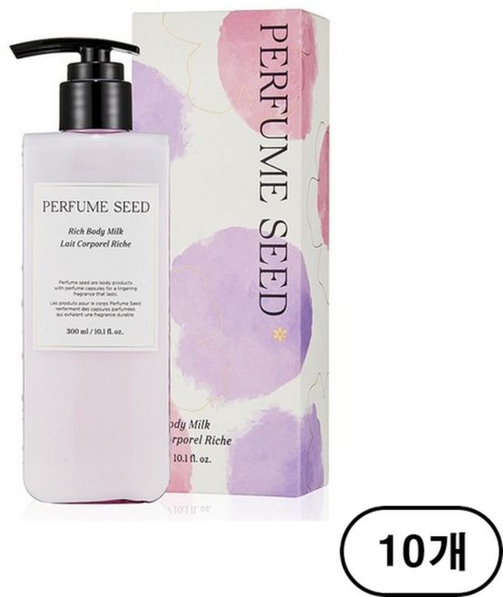 더페이스샵 퍼퓸씨드 리치 바디 밀크, 300ml, 10개