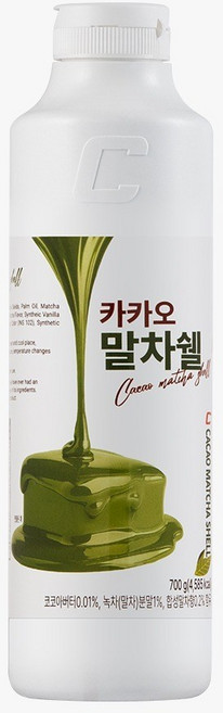 카카오 말차 초코쉘 아이스크림 토핑 말차쉘, 1개, 700g