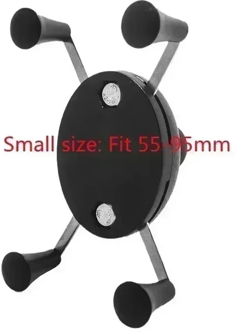 Jadkinsta 볼헤드 휴대폰 마운팅 홀더 패드 태블릿에 적합한 크기 55-135mm 브래킷 빅 사이즈 1 인치, 06 Small black caps, 1개