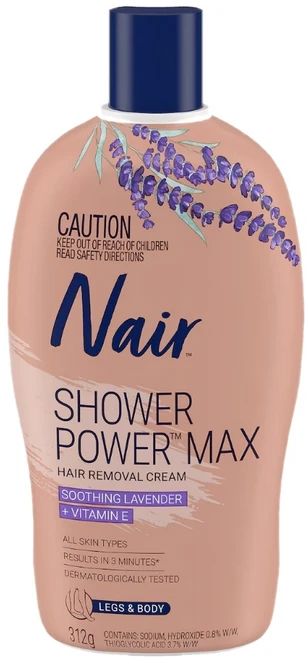 네어 헤어 리무벌 샤워파워 맥스 제모제 Nair Hair Removal Cream Shower Power Max, 1개, 312g - 쿠팡