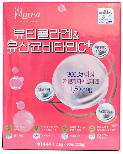 뷰티콜라겐 유산균비타민C, 90개, 2.5g - 쿠팡