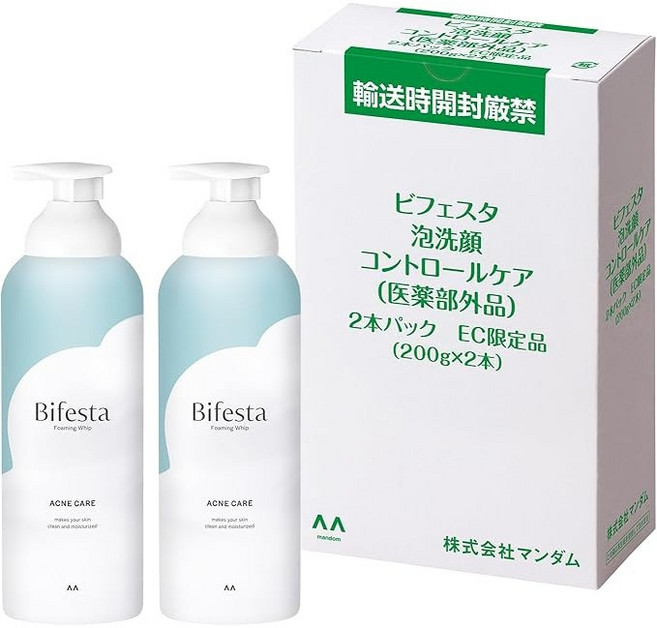 비페스타 Bifesta 탄산 거품 세안제 클렌징폼 200g 2개세트, 아크네케어