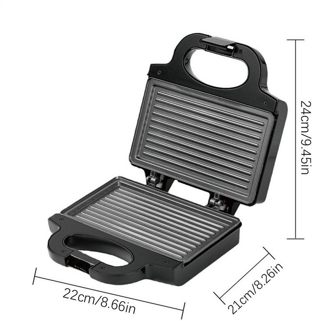 샌드위치 그릴러 프레스 붙지 않는 치즈 토스터기 메이커 휴대용 파니니, 1개, 01 빠른