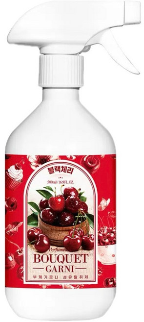 부케가르니 섬유탈취제 500 ml 블랙 체리 향, 2개, 500ml