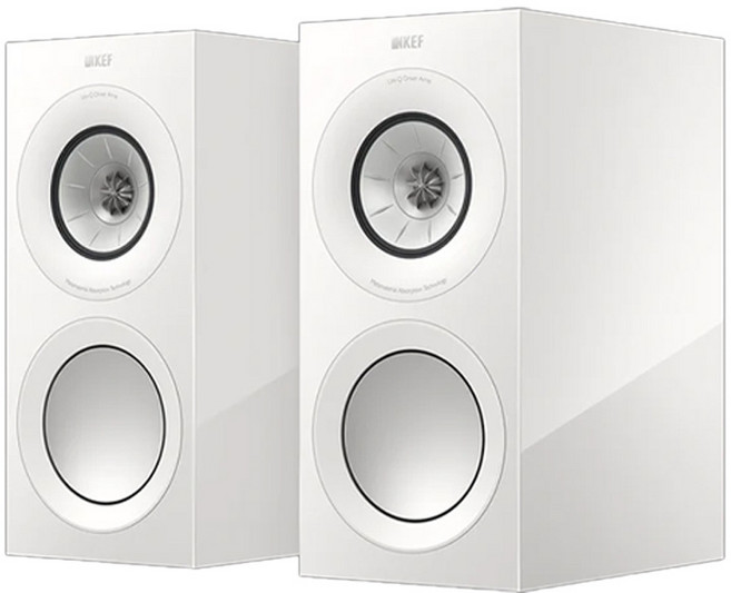 KEF 三音路書架式 HiFi 揚聲器, 拋光白, R3 META