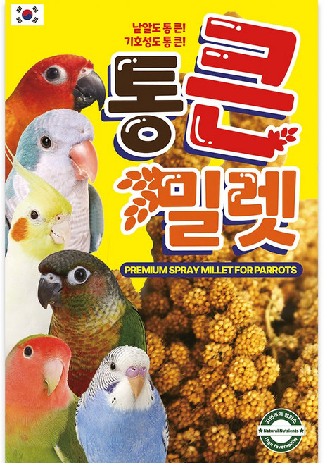 리프패럿 통큰 밀렛 앵무새 소동물 간식, 1개, 100g