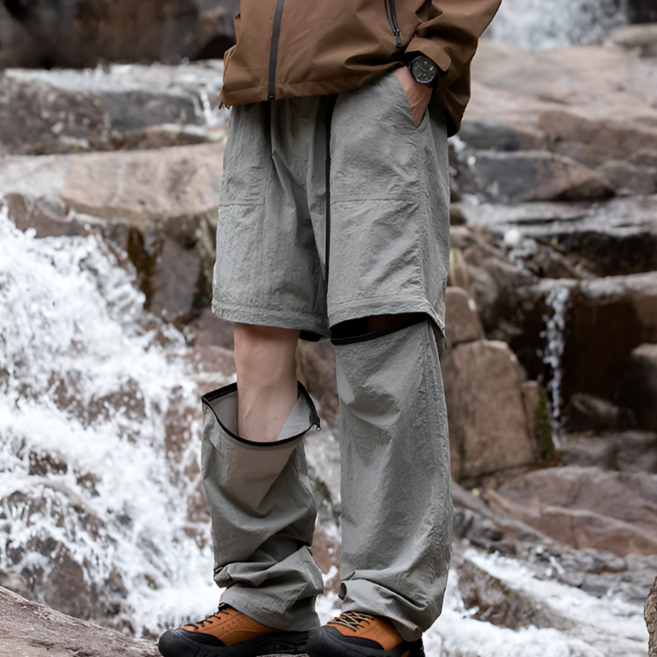 월드판다 방수 작업복 등산 바지 캠핑 남녀공용 캐주얼 반바지 긴바지