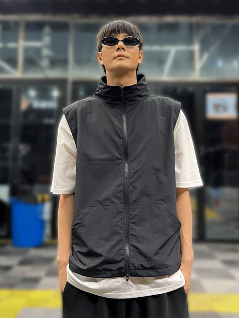 고프코어 여름바람막이 나일론 얇은바람막이 아노락조끼 3color