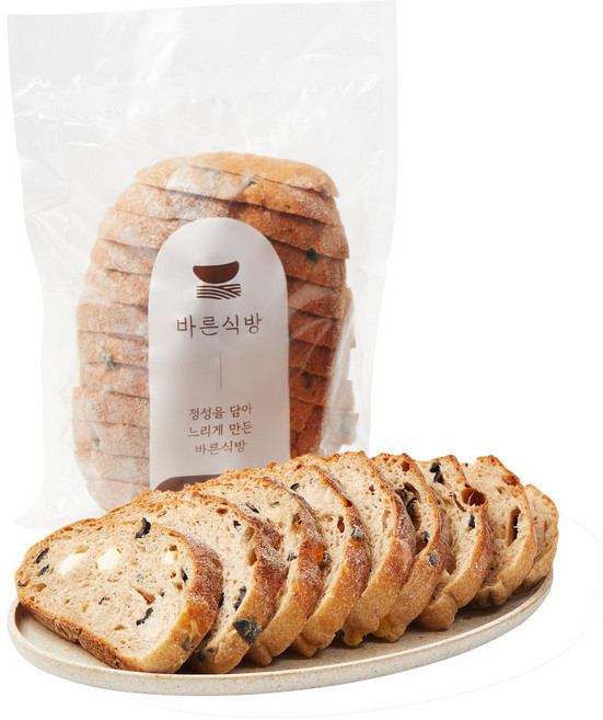 바른식방 올리브치즈 통밀 깜빠뉴 (유기농 통밀), 1개, 400g