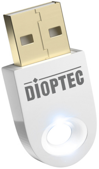 디옵텍 LED 블루투스 CSR 4.0 동글 APT-X, JUSTLINK BTD01-WH, 화이트, 1개