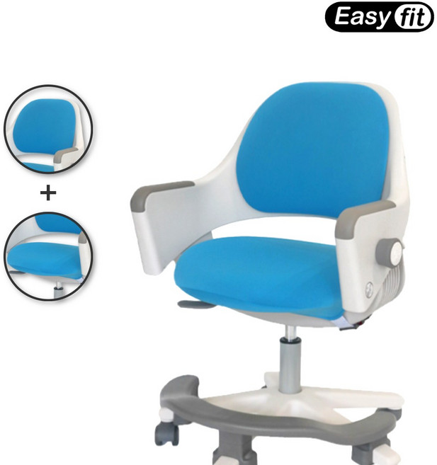 이지핏 시디즈 링고 의자커버 호환커버 2중폴리스판 원단, 2중폴리스판-라이트블루