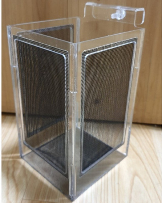 소형 대형 열대어 지존 3면망사 수족관 치어통 물고기 격리통 금붕어 코리 해수어 소형어 구피 베타, 1개, 걸이식